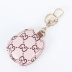 Gucci GG Pattern Owl Shape Bag Charm Leather — view 3