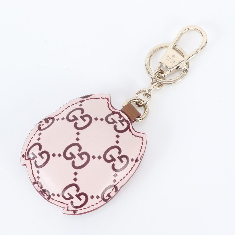 Gucci GG Pattern Owl Shape Bag Charm Leather — view 3