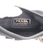 Prada Robot Leather Nylon 2-Way Chain Shoulder Bag Crossbody Clutch — view 8