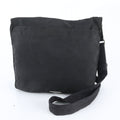 Prada White Tessuto Nylon Triangle Logo Leather Shoulder Bag Crossbody Messenger