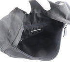 Prada White Tessuto Nylon Triangle Logo Leather Shoulder Bag Crossbody Messenger — view 8
