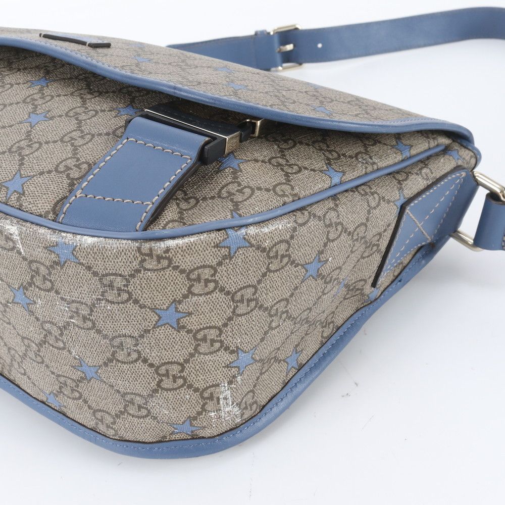 Gucci GG Supreme Star Leather Shoulder Bag Crossbody Hand — view 4