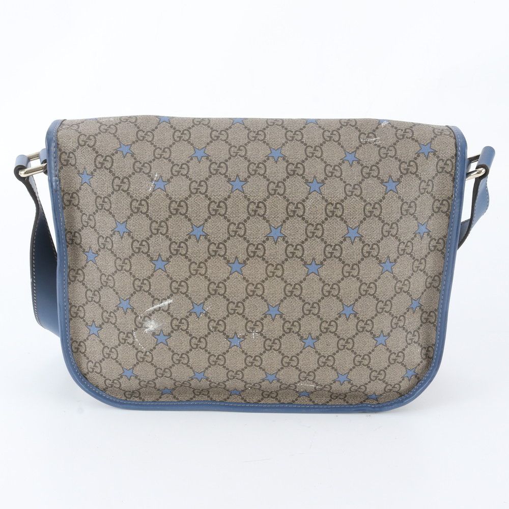 Gucci GG Supreme Star Leather Shoulder Bag Crossbody Hand — view 3
