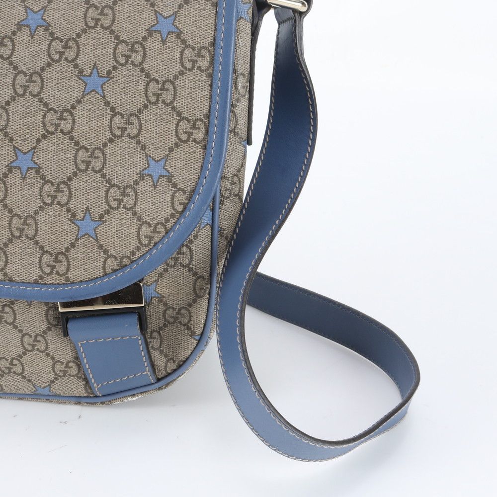 Gucci GG Supreme Star Leather Shoulder Bag Crossbody Hand — view 2