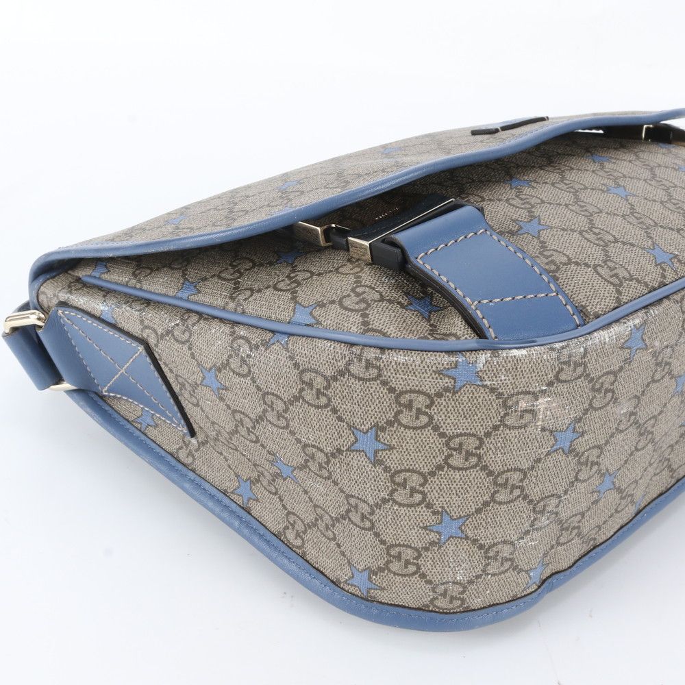 Gucci GG Supreme Star Leather Shoulder Bag Crossbody Hand — view 6