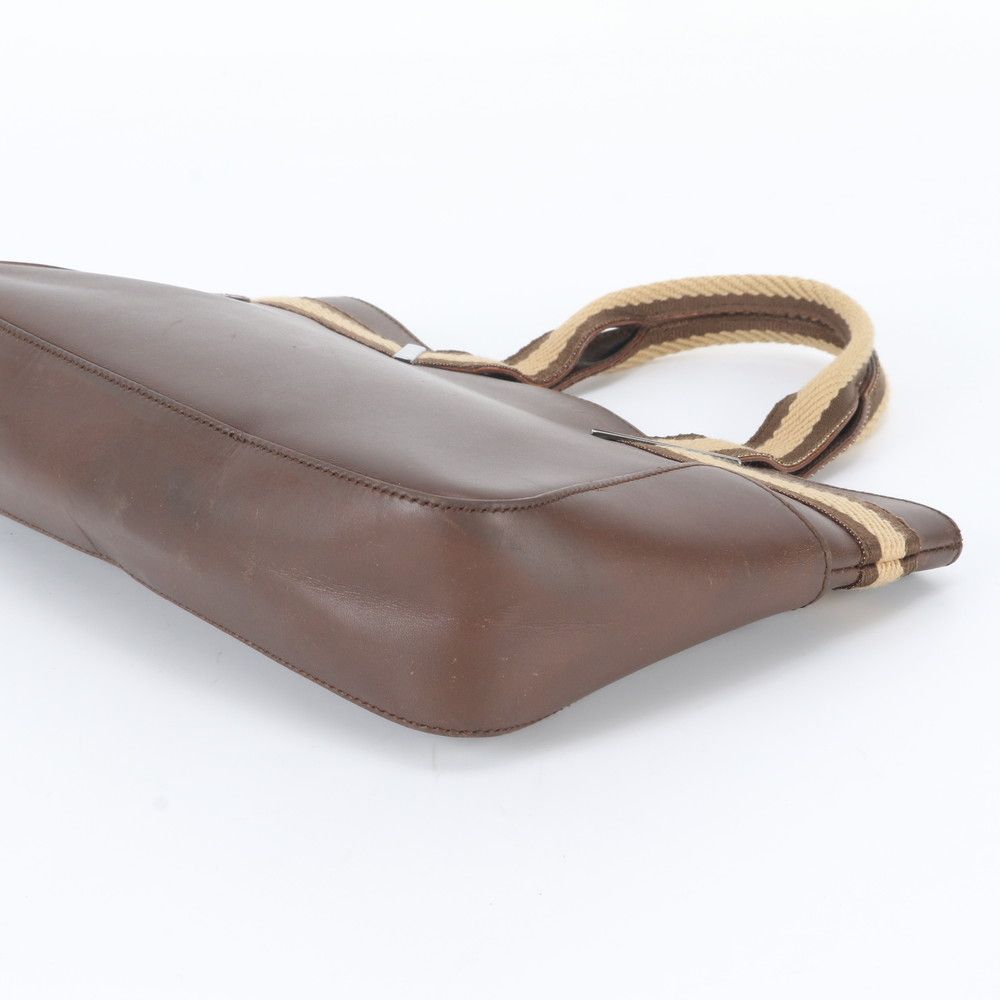 Gucci Leather Handbag Tote Brown — view 4