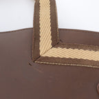 Gucci Leather Handbag Tote Brown — view 8