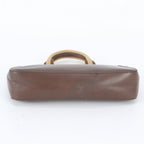 Gucci Leather Handbag Tote Brown — view 6
