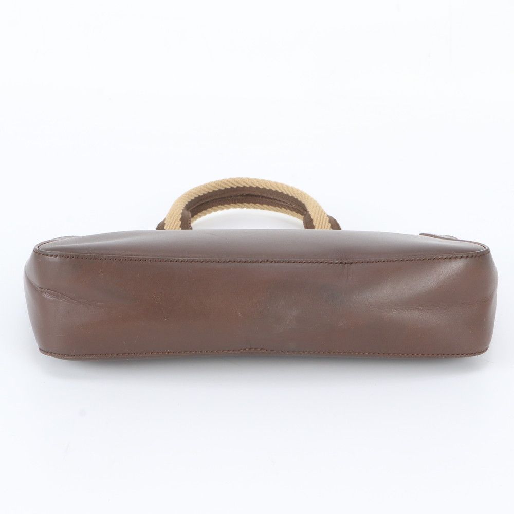 Gucci Leather Handbag Tote Brown — view 6