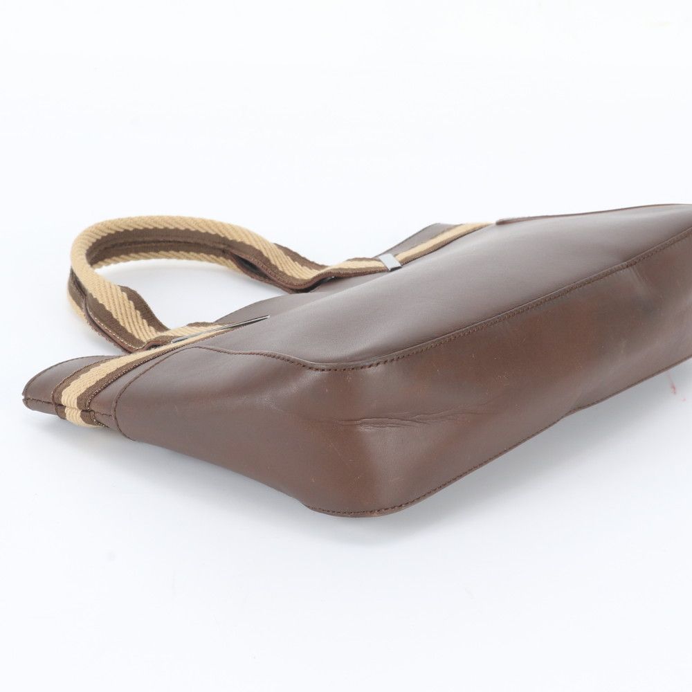 Gucci Leather Handbag Tote Brown — view 5