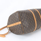 Louis Vuitton Monogram Keepall Bandouliere 55 Leather 2-Way Boston Bag Crossbody — view 4