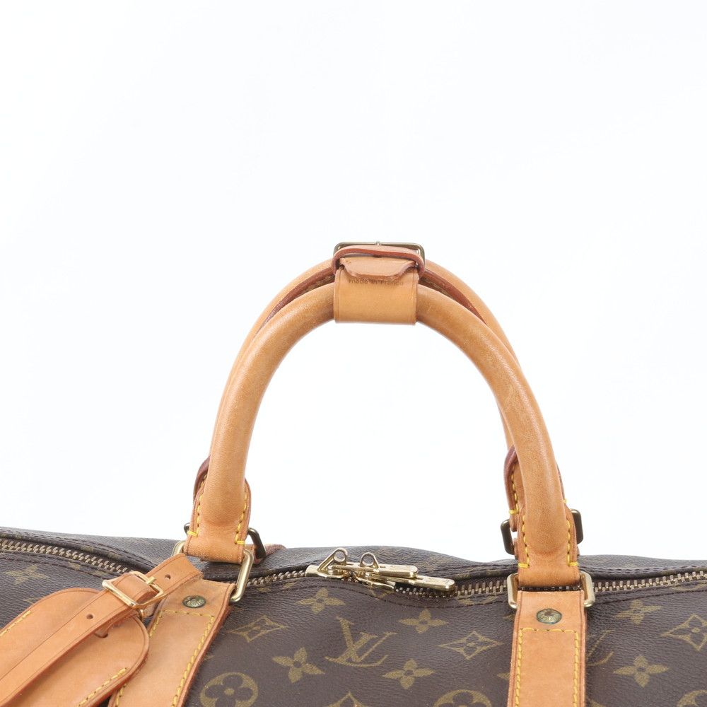 Louis Vuitton Monogram Keepall Bandouliere 55 Leather 2-Way Boston Bag Crossbody — view 2