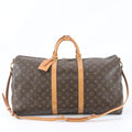 Louis Vuitton Monogram Keepall Bandouliere 55 Leather 2-Way Boston Bag Crossbody