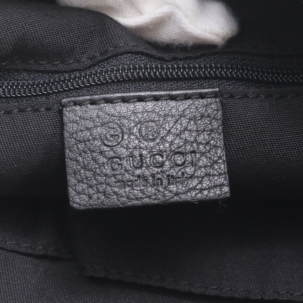Gucci GG Nylon Leather Shoulder Bag Tote Hand — view 8