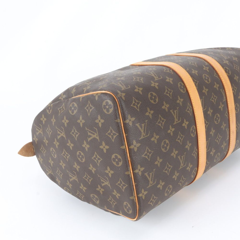 Louis Vuitton Monogram Keepall 45 Leather Boston Bag Tote Travel — view 4