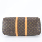 Louis Vuitton Monogram Keepall 45 Leather Boston Bag Tote Travel — view 5