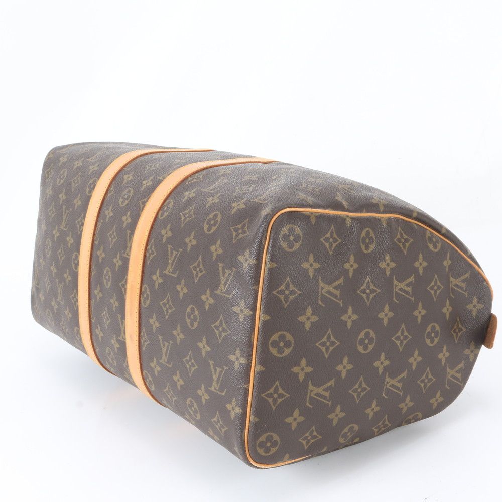 Louis Vuitton Monogram Keepall 45 Leather Boston Bag Tote Travel — view 6