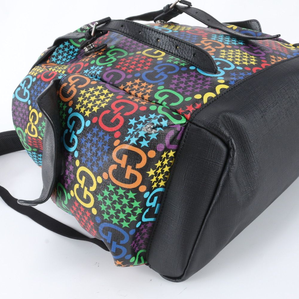 Gucci GG Psychedelic Leather Backpack Shoulder Bag Business — view 6