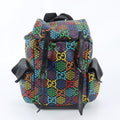 Gucci GG Psychedelic Leather Backpack Shoulder Bag Business