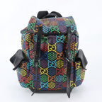 Gucci GG Psychedelic Leather Backpack Shoulder Bag Business