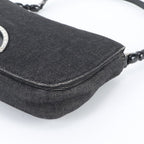 Dior Malice Pearl Denim Leather Shoulder Bag — view 4