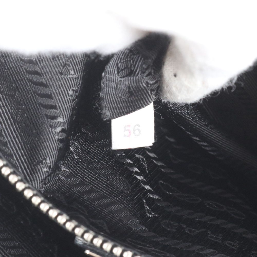 Prada White Tag Triangle Logo Leather Backpack Business — view 8