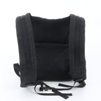 Prada White Tag Triangle Logo Leather Backpack Business — view 2