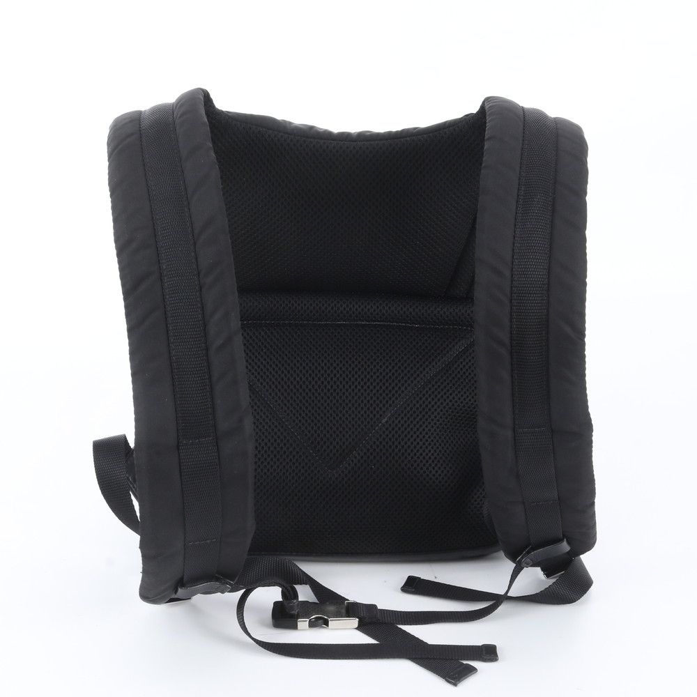Prada White Tag Triangle Logo Leather Backpack Business — view 2