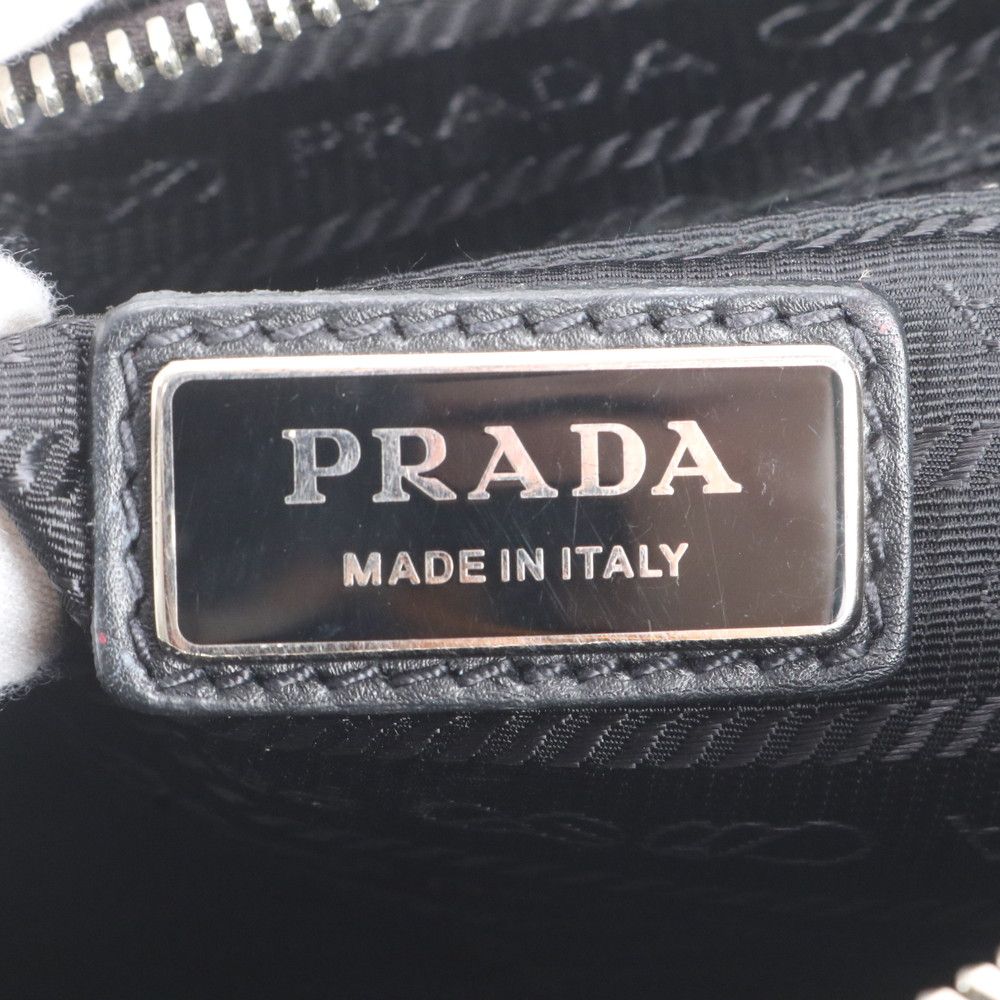 Prada White Tag Triangle Logo Leather Backpack Business — view 7