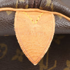 Louis Vuitton Monogram Keepall 55 Leather Boston Bag Tote Travel — view 8