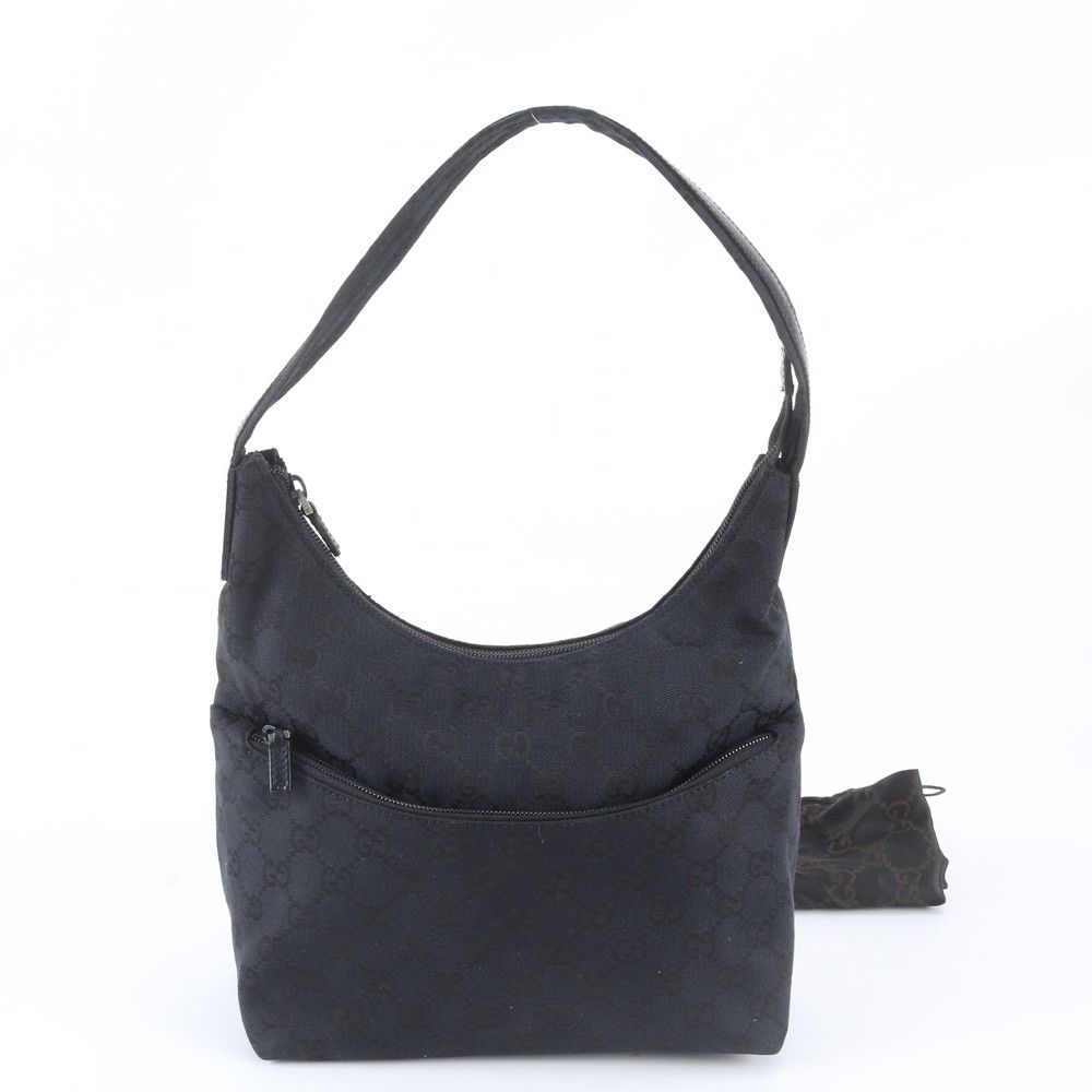 Gucci GG Canvas Leather Shoulder Bag