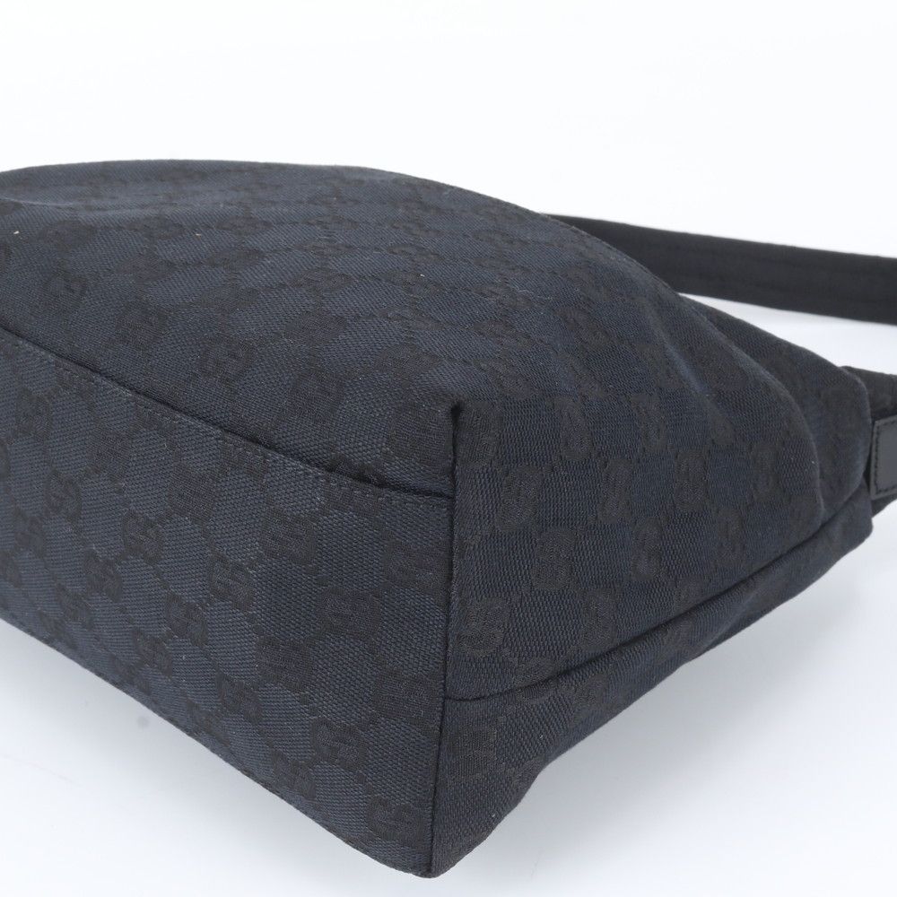 Gucci GG Canvas Leather Shoulder Bag — view 5