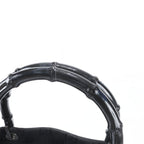 Gucci Bamboo GG Nylon Handbag Tote Black — view 2