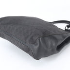Gucci GG Canvas Horsebit Leather Tote Bag Shoulder Hand Black — view 6