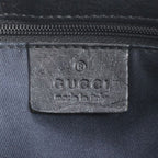 Gucci GG Canvas Horsebit Leather Tote Bag Shoulder Hand Black — view 8