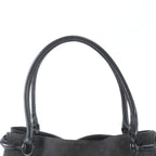 Gucci GG Canvas Horsebit Leather Tote Bag Shoulder Hand Black — view 2