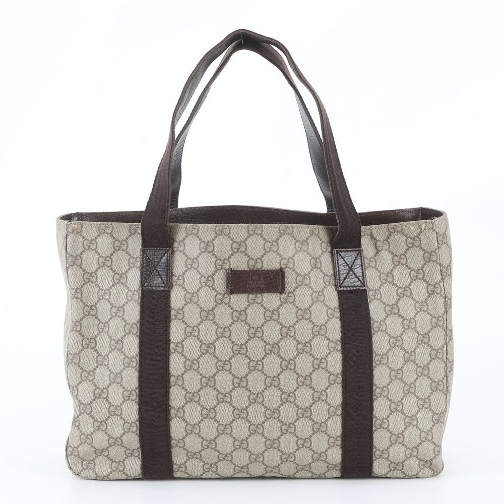 Gucci GG Supreme Leather Tote Bag Shoulder Business Document