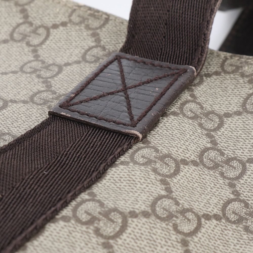 Gucci GG Supreme Leather Tote Bag Shoulder Business Document — view 8