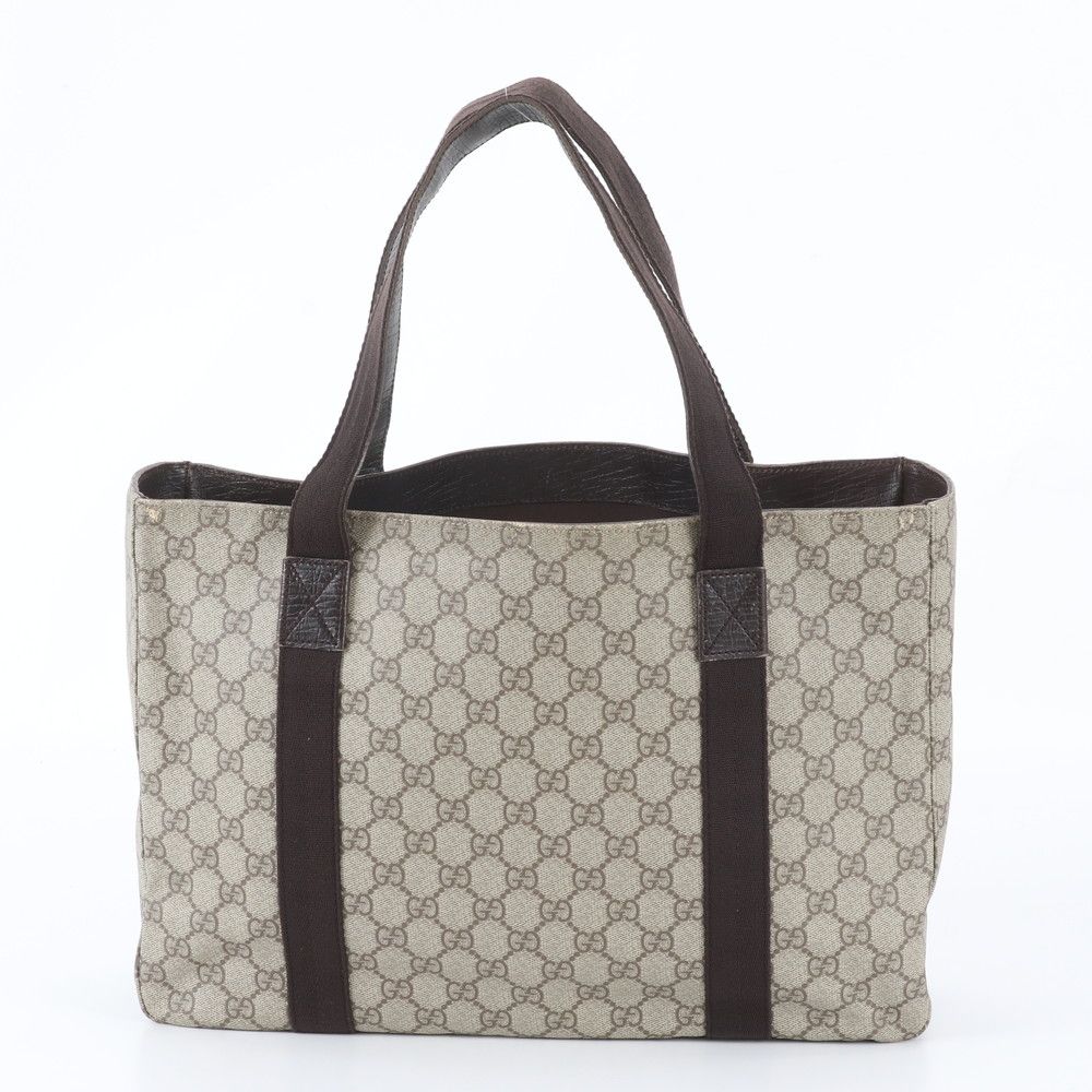 Gucci GG Supreme Leather Tote Bag Shoulder Business Document — view 3