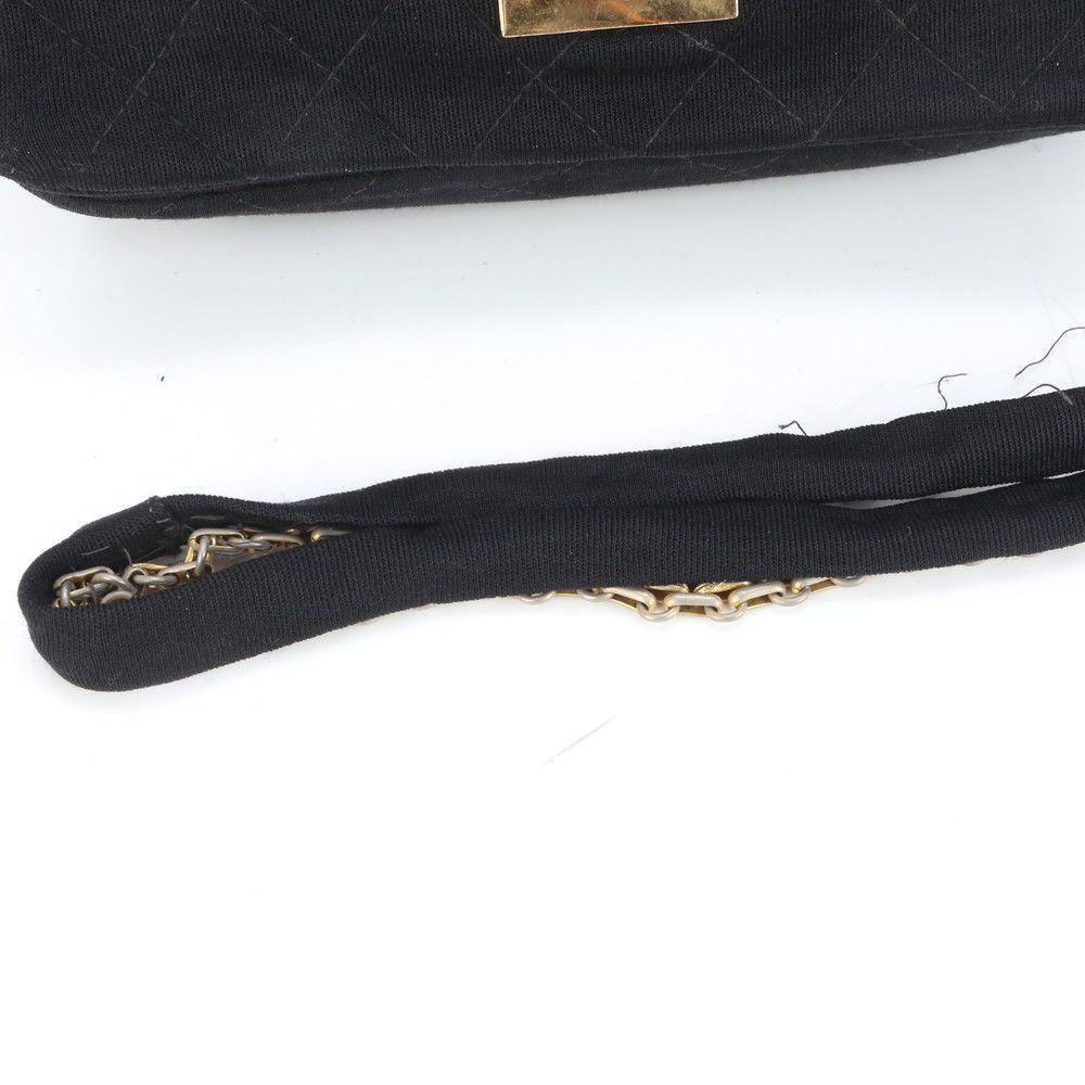 Chanel 2.55 Chain 2-Way Shoulder Bag Crossbody Leather Black — view 2