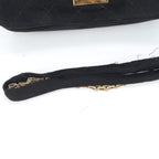Chanel 2.55 Chain 2-Way Shoulder Bag Crossbody Leather Black — view 2