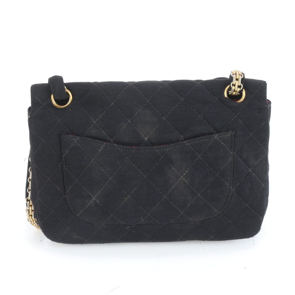 Chanel 2.55 Chain 2-Way Shoulder Bag Crossbody Leather Black — view 3
