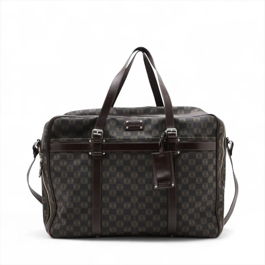 Loewe Repeat Anagram Leather 2-Way Boston Bag Crossbody