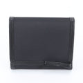 Prada Leather Nylon Trifold Wallet Compact Black