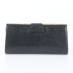 Gucci Vintage Leather Chain Shoulder Bag Crossbody Navy — view 3