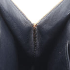 Gucci Vintage Leather Chain Shoulder Bag Crossbody Navy — view 8