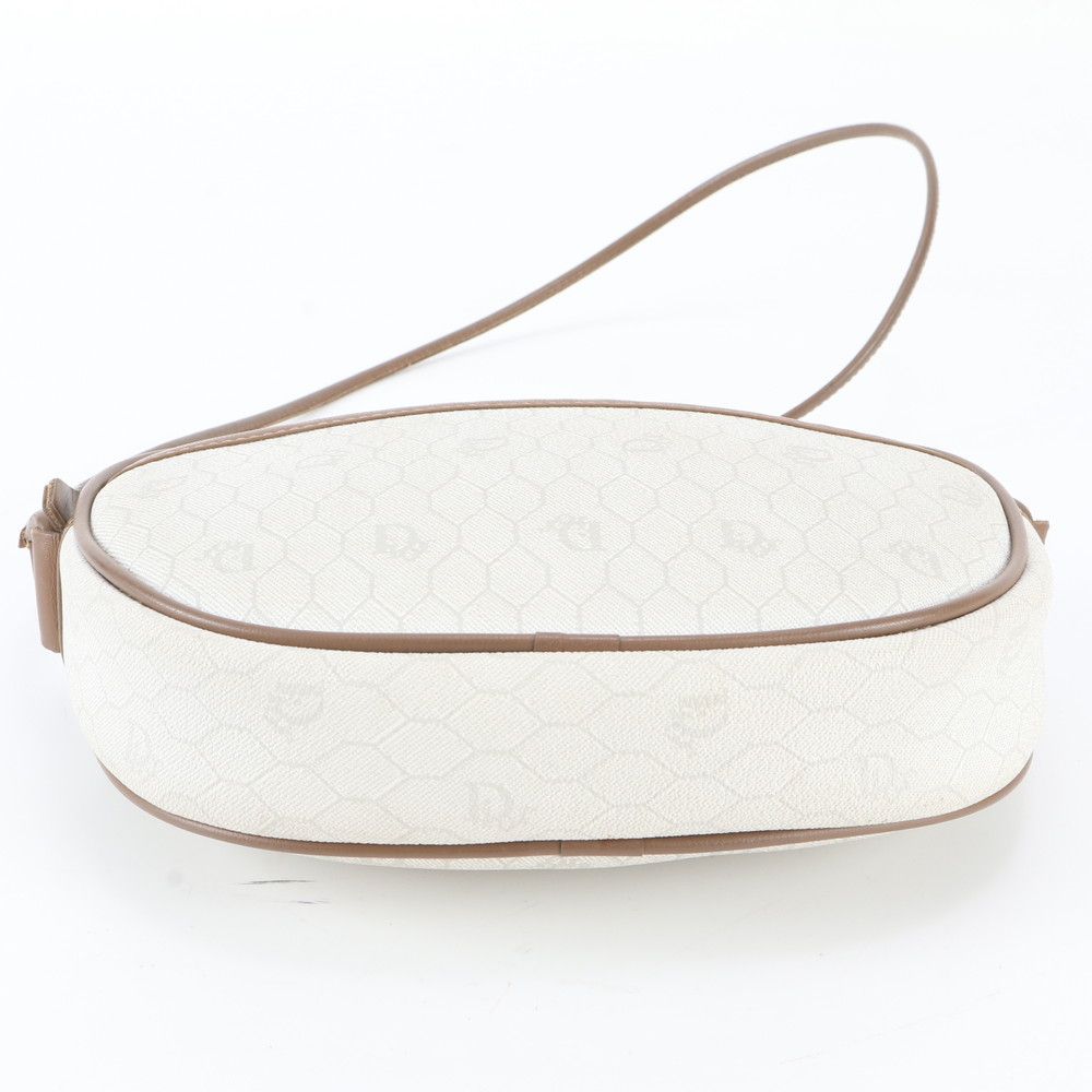 Dior Honeycomb Leather Shoulder Bag Crossbody Hand — view 6