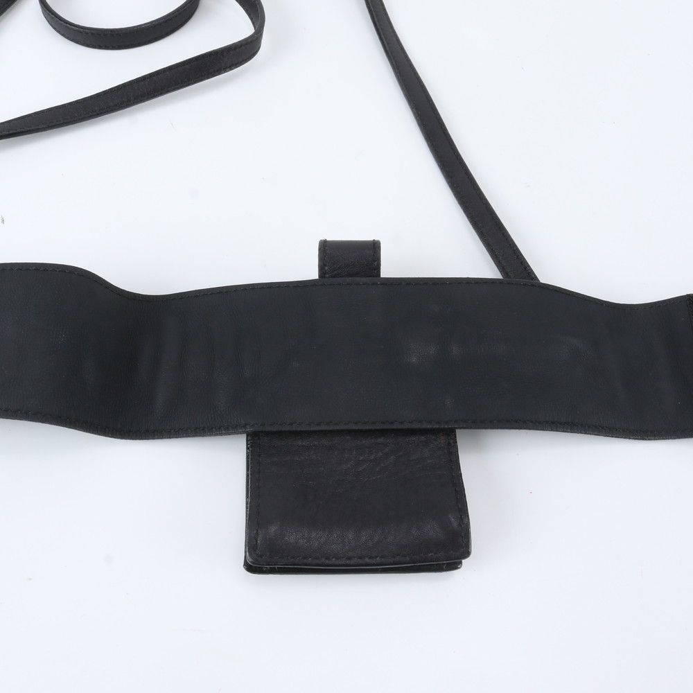 Gucci Leather 2-Way Shoulder Bag Waist Pouch Black — view 6