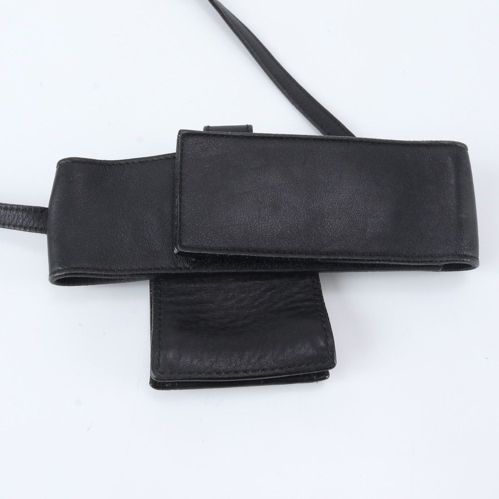 Gucci Leather 2-Way Shoulder Bag Waist Pouch Black — view 3