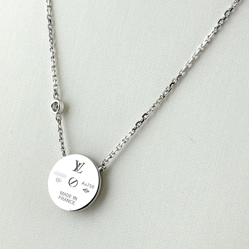 Louis Vuitton Sunblossom Pendant Pink Pearl Diamond Necklace — view 4